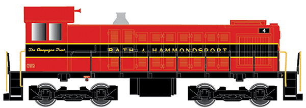 Alco S1 - Standard DC - Master(R) Silver -- Bath & Hammondsport #4 (red, black, yellow)