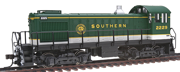 Alco S1 - Standard DC - Master(R) Silver -- Southern #2229 (green, yellow, black)
