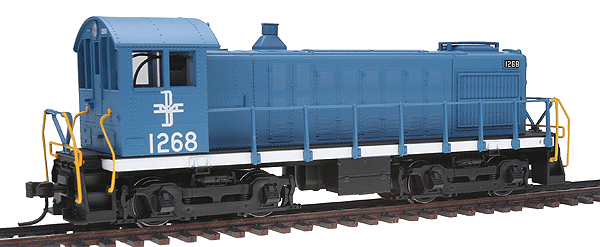 Alco S1 - Standard DC - Master(R) Silver -- Boston & Maine #1268 (blue, white)