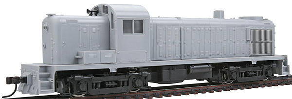 Alco RS3 - Standard DC - Classic Silver -- Undecorated (Includes Water-Cooled Exhaust)
