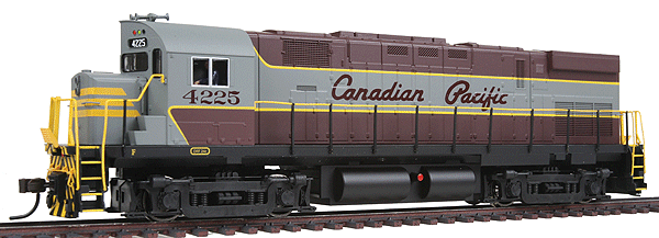 Alco C424 Phase III - Standard DC - Master(R) Silver -- Canadian Pacific "As Delivered" #4225 (maroon, gray)