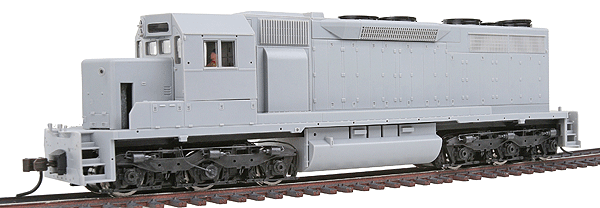 EMD SD35 Low Nose w/Sound & DCC - Master(R) Silver -- No Nose Headlight, Undecorated