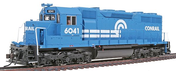 EMD SD35 Low Nose - Standard DC - Master(R) Silver -- Conrail #253 (blue, white)