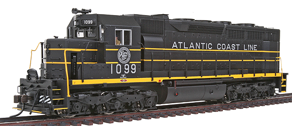 EMD SDP35 - Standard DC - Master(R) Silver -- Atlantic Coast Line #1099 (black, yellow, silver)