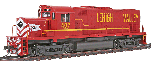 Alco C420 Phase I - Standard DC - Master(R) Silver -- Lehigh Valley #407, No Nose Light, w/Dynamic Brake