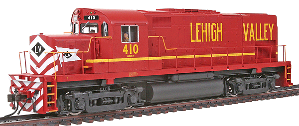 Alco C420 Phase I - Standard DC - Master(R) Silver -- Lehigh Valley #410, No Nose Light, w/Dynamic Brake