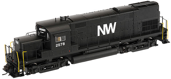 Alco C420 Phase I - Standard DC - Master(R) Silver -- Norfolk & Western #2578, No Nose Light, w/Dynamic Brake