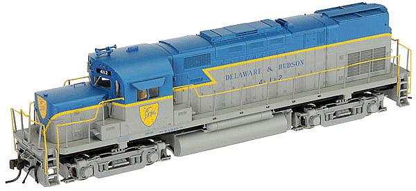 Alco C420 Phase I w/Sound & DCC - Master(R) Gold -- Delaware & Hudson (Lightning Stripe) #412,  Without Nose Light