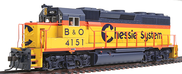 EMD GP40-2 Phase I - Standard DC - Master(R) Silver -- Chessie System (B&O) #4151