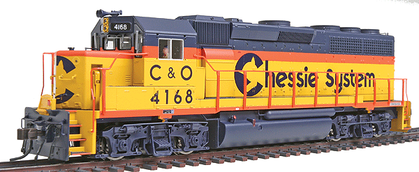 EMD GP40-2 Phase I - Standard DC - Master(R) Silver -- Chessie System (C&O) #4168