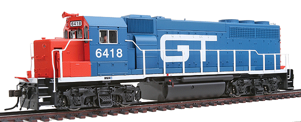 EMD GP40-2 Phase I - Standard DC - Master(R) Silver -- Grand Trunk Western #6418