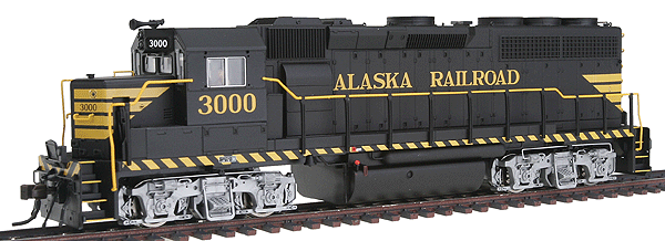 EMD GP40-2 Phase I - Standard DC - Master(R) Silver -- Alaska Railroad #3000