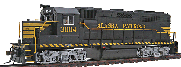 EMD GP40-2 Phase I - Standard DC - Master(R) Silver -- Alaska Railroad #3004