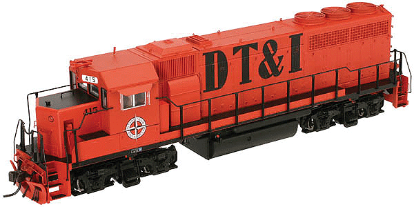 EMD GP40-2 Phase I w/Sound & DCC - Master(R) Gold -- Detroit, Toledo & Ironton #415, Without Dynamic Brakes