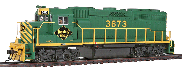 EMD GP40-2 Phase I w/Sound & DCC - Master(R) Gold -- Reading #3673