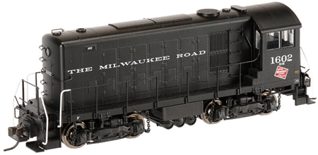 Alco HH660 - Standard DC - Master(R) Silver -- Milwaukee Road #1602 (black, white)