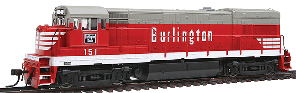 GE U30B Phase II - Standard DC - Master(R) Silver -- Chicago Burlington & Qunicy #151