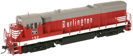 GE U30B Phase II - Standard DC - Master(R) Silver -- Chicago Burlington & Quincy #152