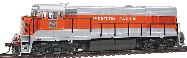 GE U30B Phase II - Standard DC - Master(R) Silver -- Western Pacific #763