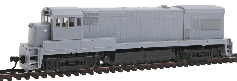 GE U30B Low Nose Phase II With Nose Headlight - Standard DC - Master(R) Silver -- Undecorated
