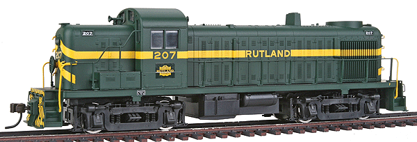 Alco RS3 - Standard DC - Master(R) Silver -- Rutland #207 (green, yellow)