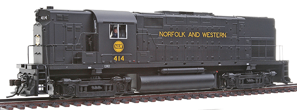 Alco C420 Phase 2A, High Nose, Dynamics w/Sound & DCC - Master(R) Gold -- Norfolk & Western #414 w/High Nose & Dynamic Brakes