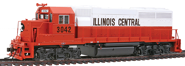 EMD GP40 - Standard DC - Master(R) Silver -- Illinois Central #3042