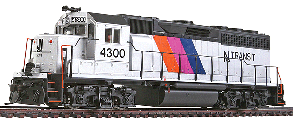 EMD GP40 - Standard DC - Master(R) Silver -- New Jersey Transit #4300