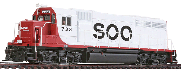 EMD GP40 - Standard DC - Master(R) Silver -- Sooi Line #733