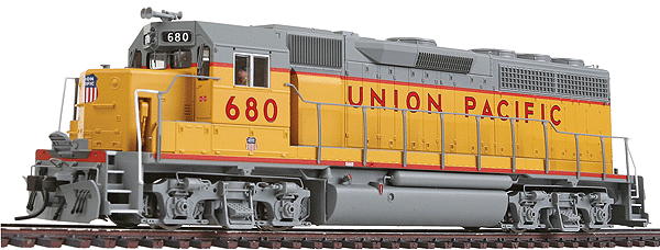 EMD GP40 - Standard DC - Master(R) Silver -- Union Pacific #680