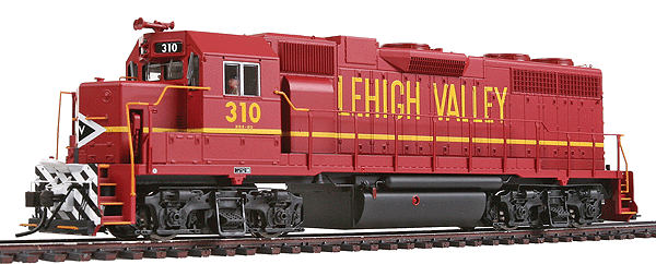 EMD GP38 Low Nose - Standard DC - Master(R) Silver -- Lehigh Valley #310