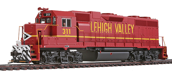 EMD GP38 Low Nose - Standard DC - Master(R) Silver -- Lehigh Valley #311