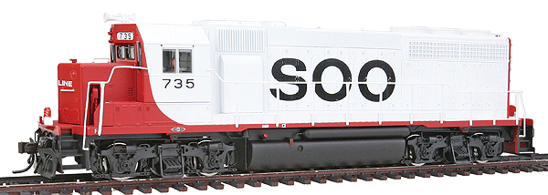 EMD GP40 w/Sound & DCC - Master(R) Gold -- Soo Line #735