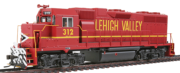 EMD GP38 w/Sound & DCC - Master(R) Gold -- Lehigh Valley #312