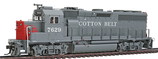 EMD GP40-2 Phase II - Standard DC - Master(R) Silver -- Cotton Belt #7629