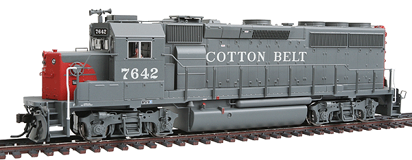 EMD GP40-2 Phase II - Standard DC - Master(R) Silver -- Cotton Belt #7642