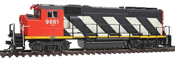 GMD GP40-2W CN Version w/Sound & DCC - Master(R) Gold -- Canadian National #9661