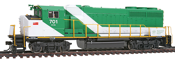 GMD GP40-2W GO Transit Version w/Sound & DCC - Master(R) Gold -- GO Transit #701