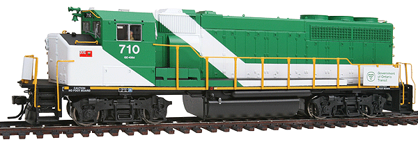 GMD GP40-2W GO Transit Version w/Sound & DCC - Master(R) Gold -- GO Transit #710