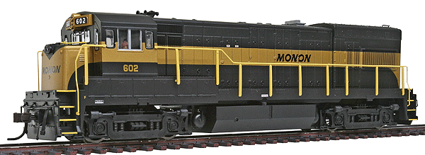 GE U23B w/Short Hood - Standard DC - Master(R) Silver -- Monon #602 w/Nose Light