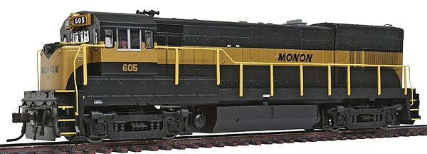 GE U23B w/Short Hood - Standard DC - Master(R) Silver -- Monon #605 w/Nose Light