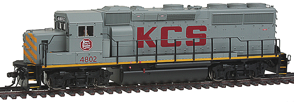 EMD GP40-2 Phase II Low Nose w/Sound & DCC - Master(R) Gold -- Kansas City Southern #4802 w/Nose Gyralight (gray)