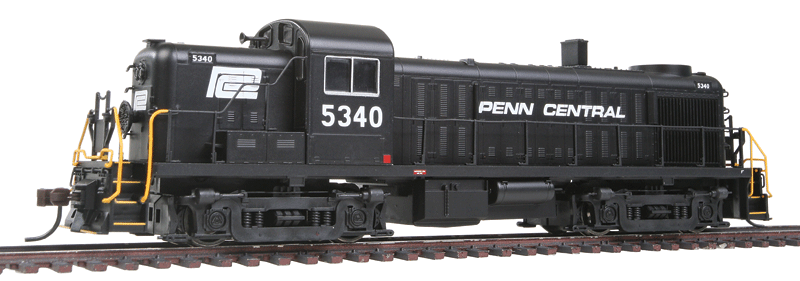 Alco RS3 w/ESU LokSound & DCC - Master(R) -- Penn Central #5340 (black, Logo on Short Hood)