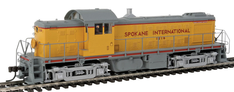 Alco RS1 w/LokSound & DCC - Master(R) Gold -- Spokane International #1216 (Armour Yellow, gray)