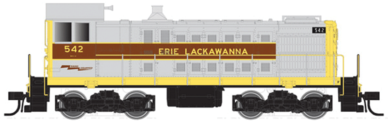 Alco S2 w/LokSound & DCC - Master Gold Series -- Erie-Lackawanna #542 (gray, maroon, yellow)