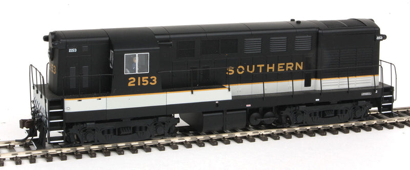 FM H16-44 Early Body/Cab w/Sill Handrails - Standard DC - Master(R) Silver -- Southern Railway #2153 (black, white, gold)