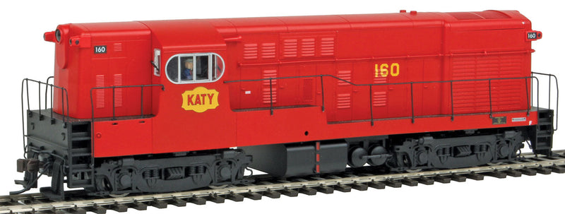 FM H16-44 Late Body - Standard DC - Master(R) Silver -- Missouri-Kansas-Texas #160 (Late Repaint, red, yellow Katy Logo)