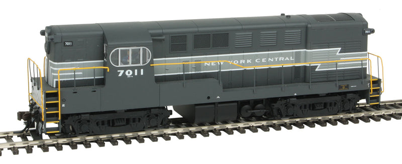 FM H16-44 Early Body/Cab, Sill Handrails w/Sound & DCC - Master(R) Gold -- New York Central #7011 (Lightning Stripe, 2-Tone Gray)