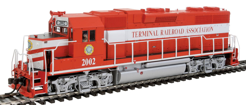 EMD GP38 Low Nose Early Version w/Sound & DCC - Master(R) Gold -- Terminal Railroad Association of St. Louis TRRA #2002 (red, white)