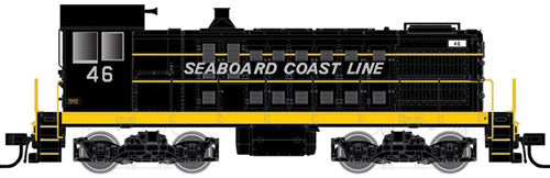 Alco S2 w/Sound & DCC - Master(R) Gold -- Seaboard Coast Line #42 (black, yellow)